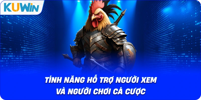 tính năng hỗ trợ người xem và người chơi cá cược